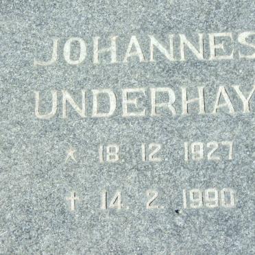 SWANEPOEL Johannes Underhay 1927-1990