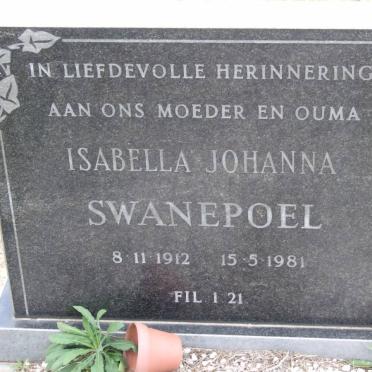 SWANEPOEL Isabella Johanna 1912-1981