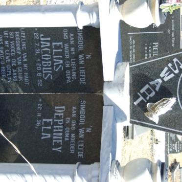 SWART Elias Jacobus 1931-1992 &amp; Dephney Ela 1936-