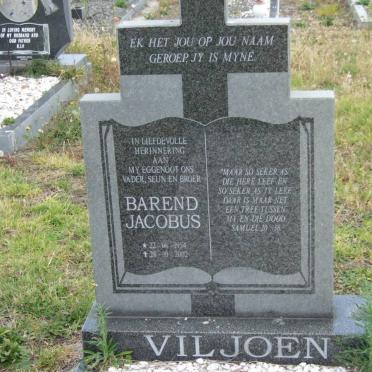 VILJOEN Barend Jacobus 1954-2002
