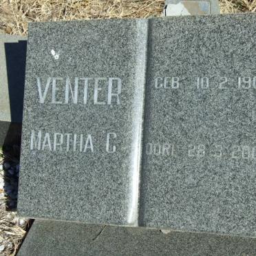 VENTER Martha C. 1907-2004