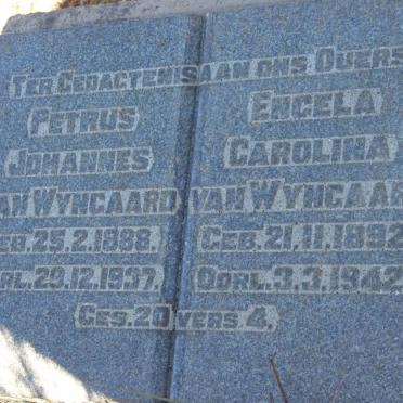 WYNGAARD Petrus Johannes, van 1888-1937 &amp; Engela Carolina 1892-1942