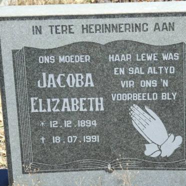 ? Jacoba Elizabeth 1894-1991