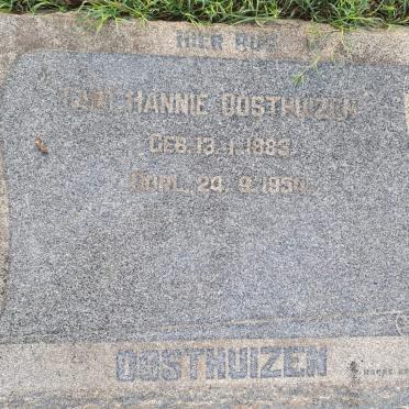 OOSTHUIZEN Hannie 1883-1954