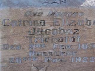 JACOBSZ Catrina Elizabet nee TRICHARDT 1853-1922