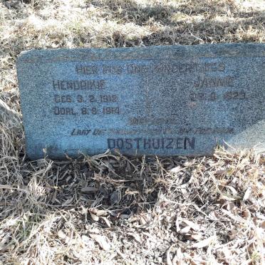 OSSTHUIZEN Hendrikie 1912-1914 :: OOSTHUIZEN Jannie 1923-