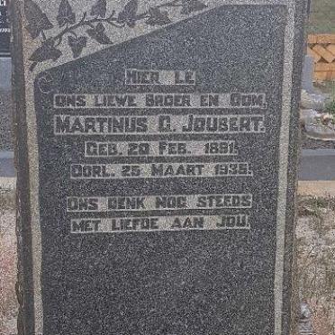 JOUBERT Martinus C. 1891-1935