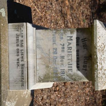 GROBLER Marietjie 1917-1922