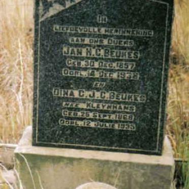 Mpumalanga, ERMELO district, Van Oudshoorn Stroom 261, farm cemetery