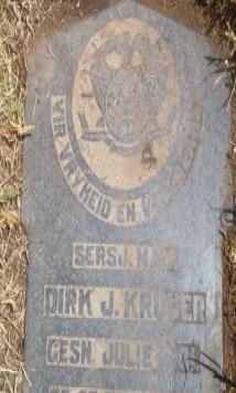 KRUGER Dirk J. -1901