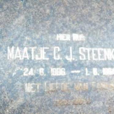 STEENKAMP Maatje C.J. 1886-1964