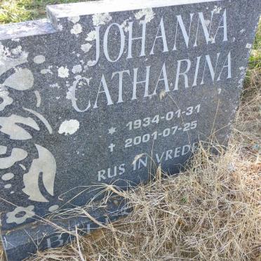 BADENHORST Johanna Catharina 1934-2001