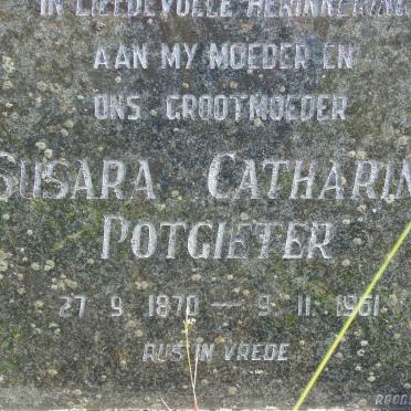 POTGIETER Susara Catharina 1870-1961