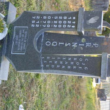 PRINSLOO Cornelius Johannes Gerhardus 1925-2002