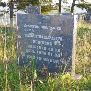REINDERS Theo?estha Elizabeth 1918-1996