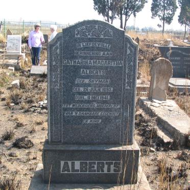 ALBERTS  Catharina Margaritha nee SNYMAN 1893-1941