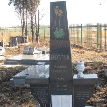 BOTHA Samuel Frederik 1929-1998