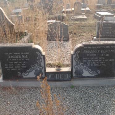 BEER Johannes Hendrik, de 1920-1966 &amp; Dorothea M.J. 1924-1985