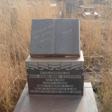 BEZUIDENHOUT Maria Johanna nee VAN GRAAN 1890-1966
