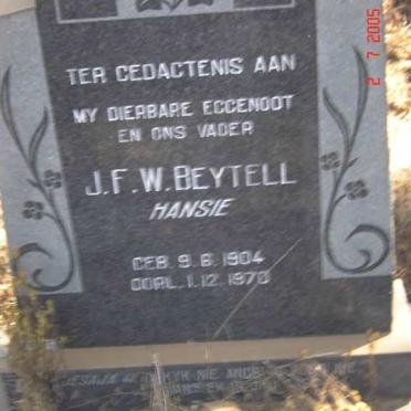 BEYTELL J.F.W. 1904-1970