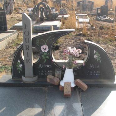 FOURIE Andries 1921-1986 &amp; Nellie 191?-198?