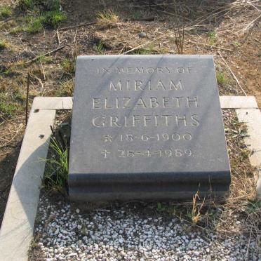 GRIFFITHS Miriam Elizabeth 1900-1989