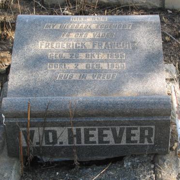 HEEVER	Frederick Francois, v.d. 1895-1950
