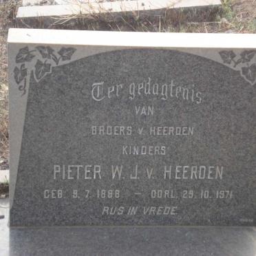 HEERDEN Pieter W.J., van 1888-1971