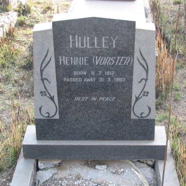 HULLEY Hennie 1917-1983