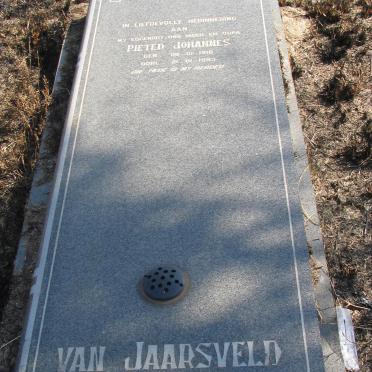 JAARSVELD Pieter Johannes, van 1916-1993