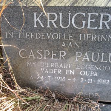 KRUGER Casper Paulus 1918-1982