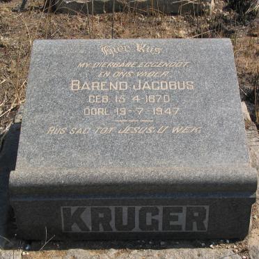 KRUGER	Barend Jacobus 1870-1947