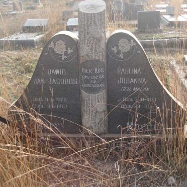 LABUSCHAGNE Dawid Jan Jacobus 1885-1967 &amp; Paulina Johanna MALAN 1881-1967