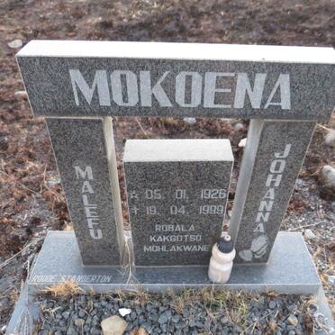 MOKOENA Malefu Johanna 1926-1999