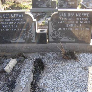 MERWE Hendrik J.J., van der 1893-1988 &amp; Martie S.J.B. 1898-1990