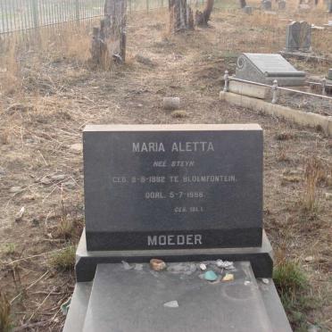 NORDEN Maria Aletta nee STEYN 1882-1966