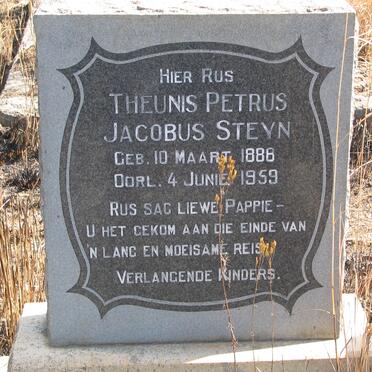 STEYN Theunis Petrus Jacobus 1888-1959 