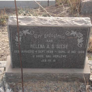 SIESE Helena A.S. nee KRUGER 1939-1988