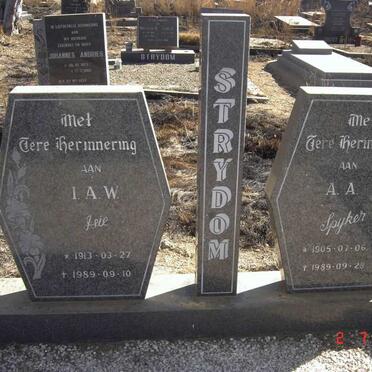 STRYDOM A.A. 1905-1989 &amp; I.A.W. 1913-1989