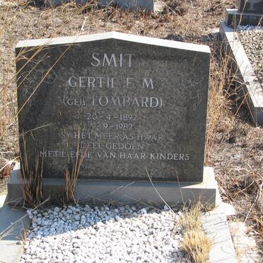 SMIT Gertie E.M. nee LOMBARD 1892-1982