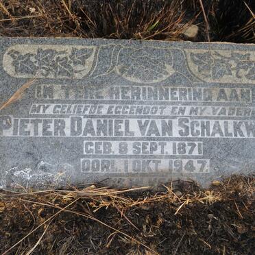 SCHALKWYK Pieter Daniel, van 1871-1947