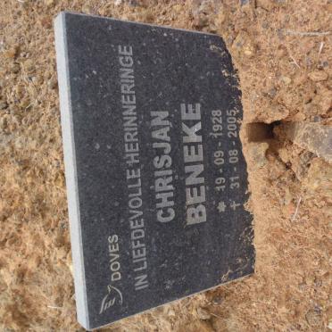 BENEKE Chrisjan 1928-2005