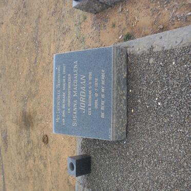 JORDAAN Susanna Magdalena nee BOSMAN 1890-1972