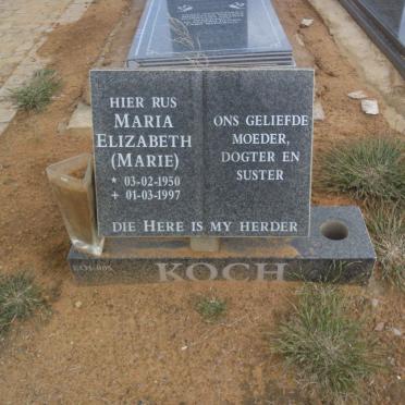 KOCH Maria Elizabeth 1950-1997