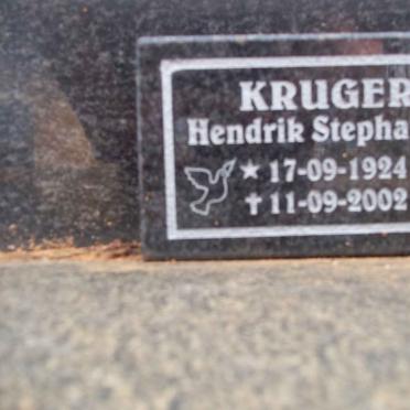 KRUGER GRAVE