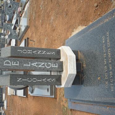 LANGE Nicolaas Johannes, de  1948-1992