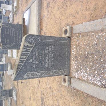 MERWE Michael P.W., van der 1923-1949