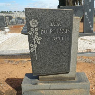 PLESSIS Baba, du 1973-1973