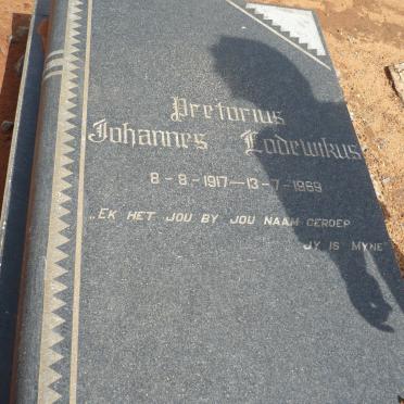 PRETORIUS Johannes Lodewikus 1917-1969 &amp; Gerlieda Susanna Terblanché 1918-1998