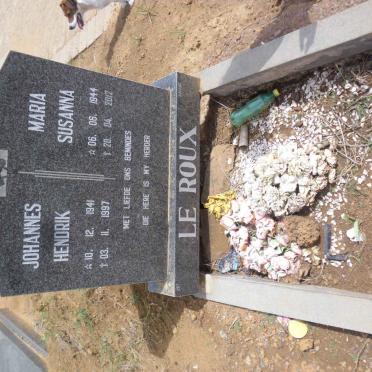 ROUX Johannes Hendrik, le 1941-1997 &amp; Maria Susanna 1944-2012